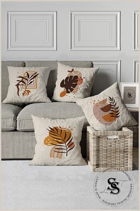 کوسن و روکش کوسن صورتی مخمل SasoHome - کد 76544930