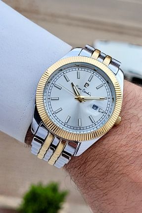 ساعت مچی طلائی مردانه 44 میلی متر Pierre Cardin - کد 895446100