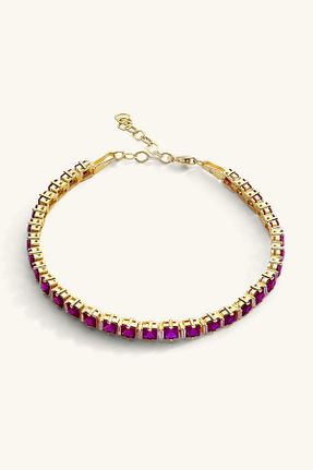 دستبند نقره طلائی زنانه 925 عیار Marie Claire - کد 889406474