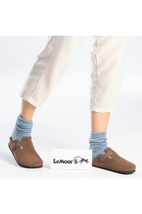 دمپائی قهوه ای زنانه جیر Lemoors - کد 799815207