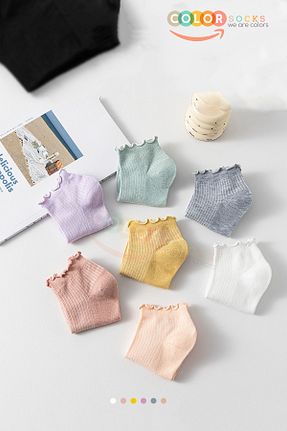جوراب رنگی زنانه پنبه ای Color Socks - کد 889512536