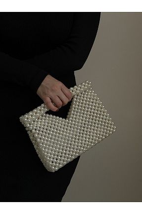 کیف مجلسی بژ زنانه vivozza - کد 886620580