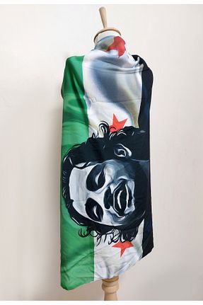 شال سبز زنانه پنبه ای amirat - کد 889552874