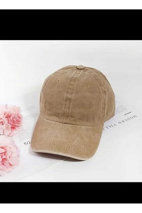 کلاه بژ زنانه پنبه ای Betülce - کد 889541071