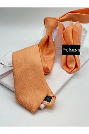 کراوات نارنجی مردانه پلی استر Gutiero - کد 889540337