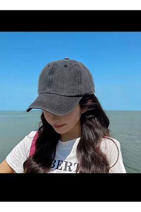 کلاه طوسی زنانه پنبه ای Betülce - کد 889541109