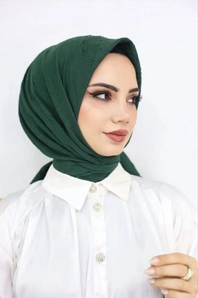 روسری سبز پنبه ای Melodi Scarf - کد 889565321