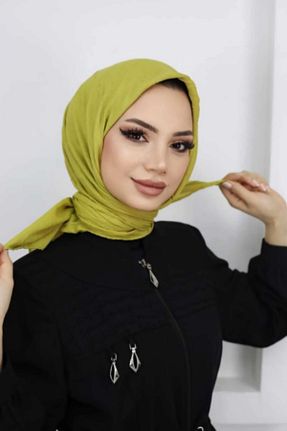 روسری سبز پنبه ای Melodi Scarf - کد 889565259