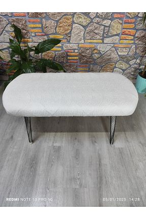 پوف و نیمکت بژ 100 x 40 COVER TEKSTİL - کد 889613212