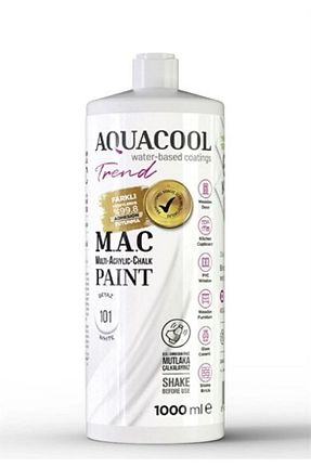 رنگ اکریلیک سفید Aquacool Trend - کد 322569187