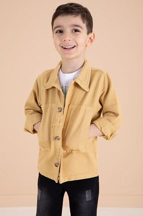 ست بالاتنه و پائین تنه زرد بچه گانه جین Cansın Mini - کد 890433108