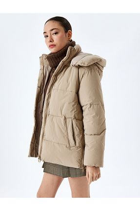 کاپشن نباتی زنانه رگولار Koton - کد 890440732