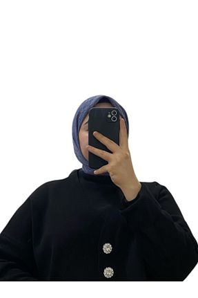 روسری زرد کرپ ساتن ابریشم Aker - کد 889640552