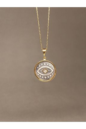 گردنبند نقره طلائی زنانه 925 عیار TREND - کد 888854332