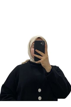 روسری زرد کرپ ساتن ابریشم Aker - کد 889640555