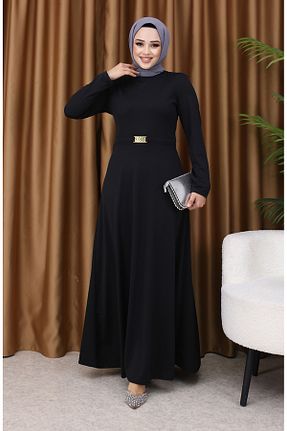 لباس حجاب مشکی زنانه Relaxed sefamerve - کد 889640751