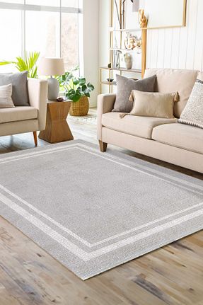 فرش طوسی قابل شستشو Halı Sepeti - کد 889645292