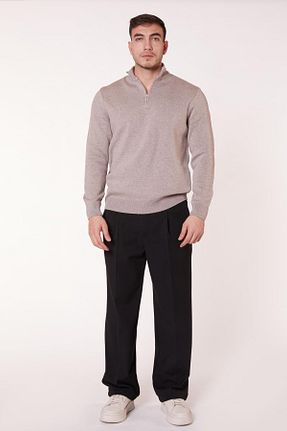 شلوار مشکی مردانه الاستین BRACCAS - کد 889639454