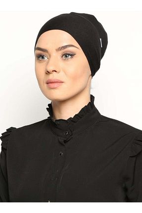 کلاه شنای حجاب مشکی زنانه Ecardin - کد 647342585