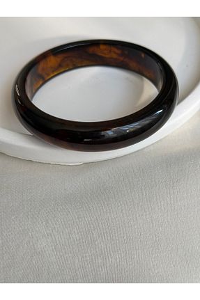 دستبند جواهر قهوه ای زنانه سنگ طبیعی MOD10 - کد 889650252