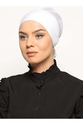 کلاه شنای حجاب سفید زنانه Ecardin - کد 75192631