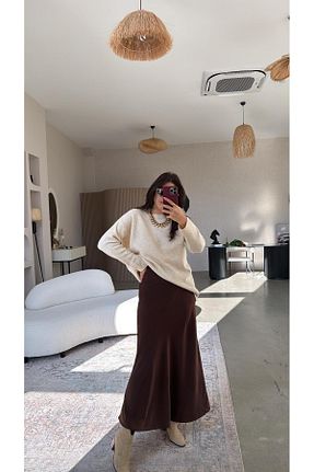 دامن رنگی زنانه ساتن Buket Teke - کد 889651691
