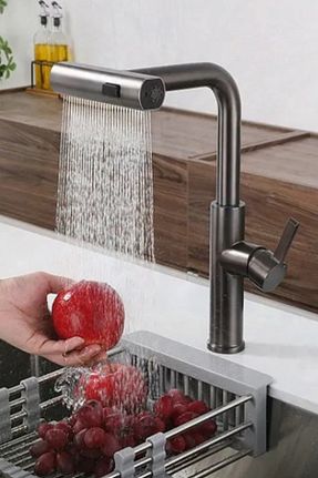 شیر سینک ظرفشویی طوسی کد 889683056