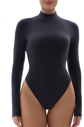 بادی مشکی زنانه یقه نیم ماهیگیر JustMORE - کد 889696090