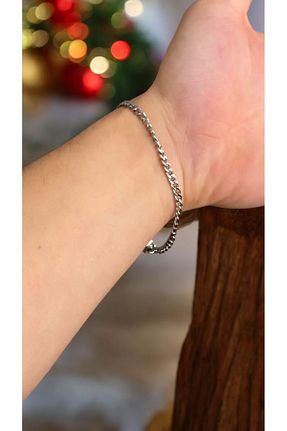دستبند استیل (فولاد) نارنجی زنانه استیل ضد زنگ İNN JEWELLERY - کد 889704122