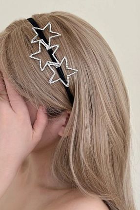 تاج مشکی زنانه سنک زیرکون Diloshtrend Design - کد 889715335