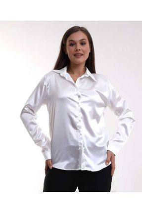 پیراهن سفید زنانه رگولار COCOCİX - کد 889708672