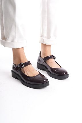بابت زرشکی زنانه چرم لاکی Deassa - کد 889708467
