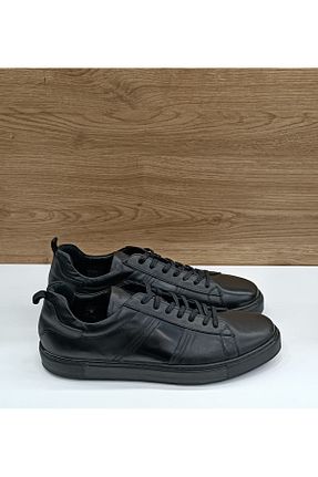 کفش اسنیکر مشکی مردانه چرم اصل Greyder - کد 889712244