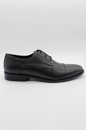 کفش کلاسیک مشکی مردانه چرم خالص İmza - کد 889716223