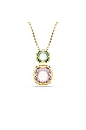 گردنبند جواهر طلائی زنانه فلزی Swarovski - کد 892751657