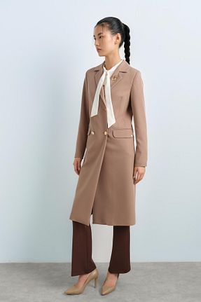 کت حجاب قهوه ای رگولار Nihan - کد 889727741