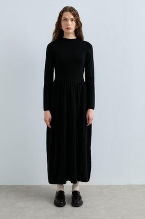 لباس حجاب مشکی زنانه رگولار Nihan - کد 889751304