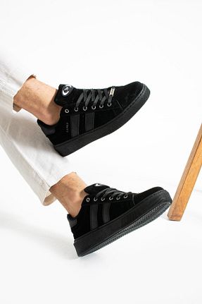 کفش اسنیکر مشکی مردانه بند دار L.A Polo - کد 835683810