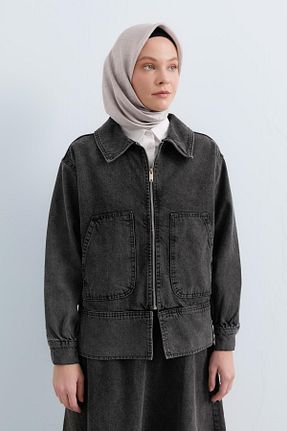 ست بالاتنه و پائین تنه حجاب مشکی زنانه رگولار Nihan - کد 889783864