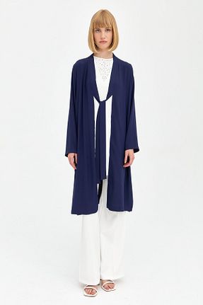 ست بالاتنه و پائین تنه حجاب سرمه ای زنانه رگولار Nihan - کد 889778027