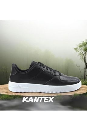 کفش اسنیکر مشکی زنانه بند دار KANTEX - کد 889787113