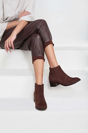 بوت / نیم بوت قهوه ای زنانه جیر 37Numara - کد 882555930