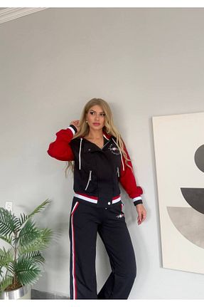 ست بالاتنه و پائین تنه مشکی زنانه رگولار Genel Markalar - کد 889806351
