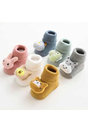 جوراب رنگی بچه گانه مخملی Muks - کد 889828224