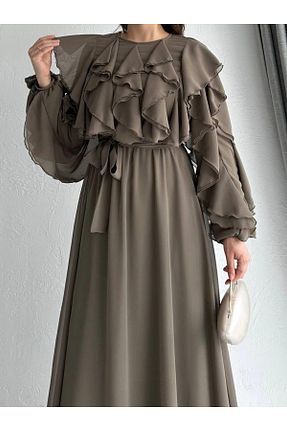 لباس قهوه ای زنانه بافتنی MELEK ARAZ - کد 890533784