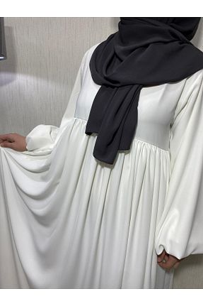 کلاه و ابایا سفید زنانه بافتنی ARLİNKAR - کد 870942858