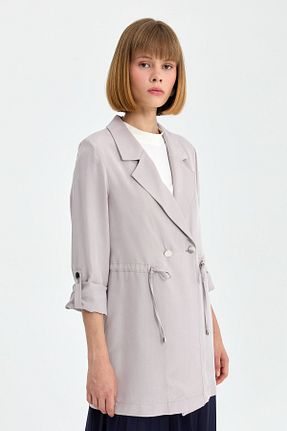 کت حجاب طوسی زنانه رگولار Nihan - کد 851758099