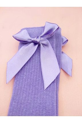 جوراب بنفش بچه گانه پنبه ای BUKAWEAR - کد 80599439