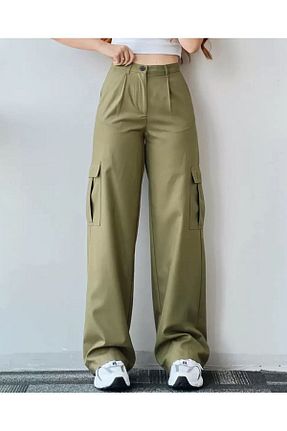 شلوار جین خاکی بچه گانه رگولار LAMİRA - کد 818395721