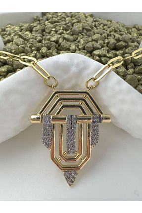 گردنبند استیل ( فولاد ) طلائی زنانه استیل ضد زنگ Inure Jewelry - کد 858123343